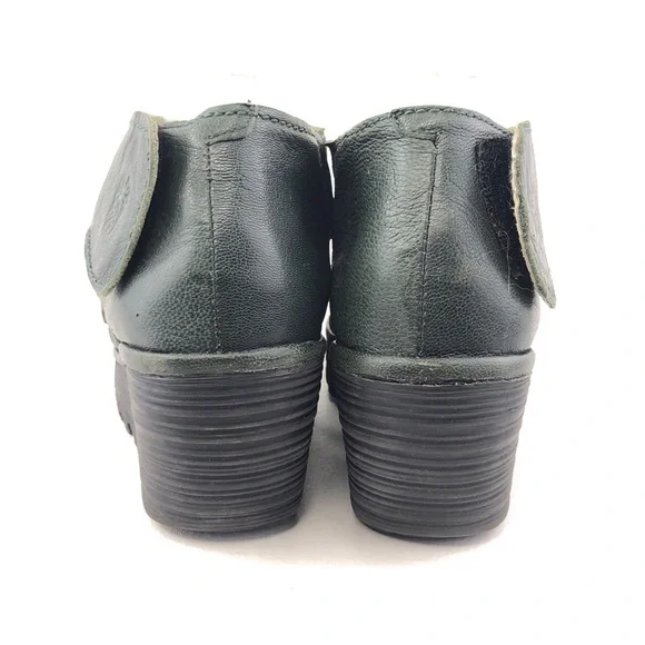 Fly London Yogo Leather Strap Wedge Booties EUR 39 - Picture 6 of 14